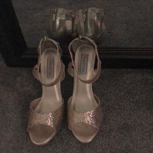 Dazzling  zipper back 2.5 inch heels